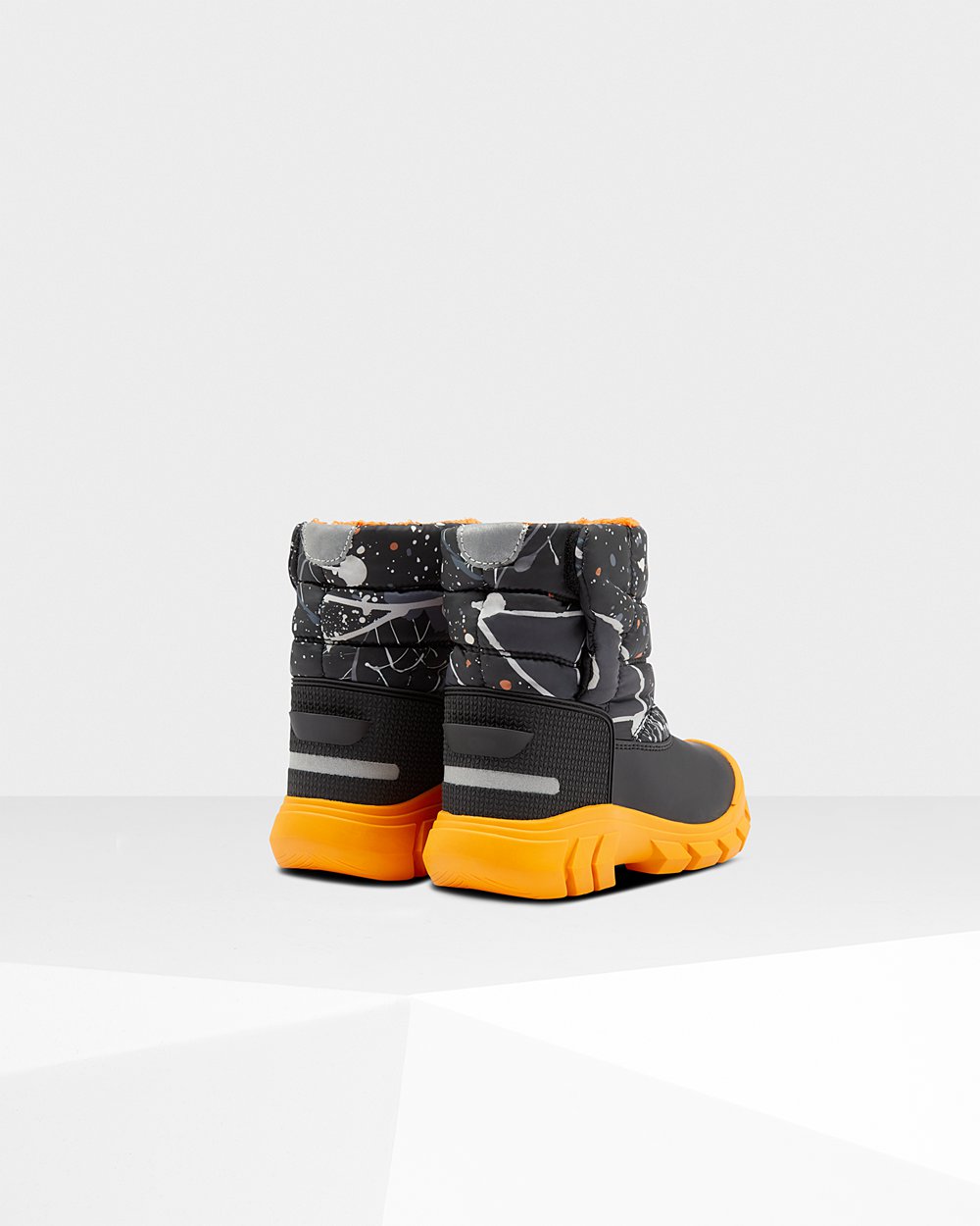 Snow Boots Barn - Hunter Original Stora Insulated - Grå Svarta - 942810-AOU